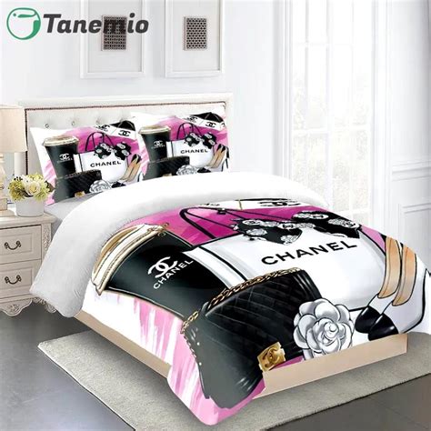 chanel bed set queen|coco chanel bedding set.